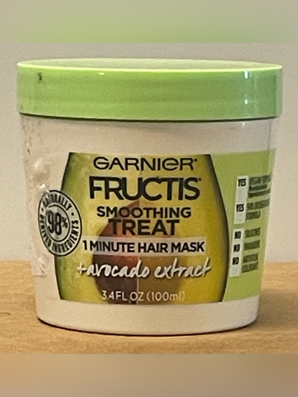 ✴️3/$15✴️ Garnier Fructis Smoothing Treat 1 Minute Hair Mask – 3.4 fl oz